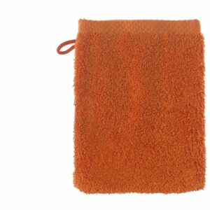 gant de toilette 550g/m² orange à broder personnaliser