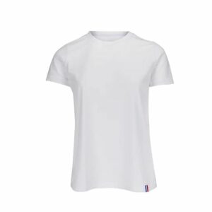 T-shirt femme col rond bord cote