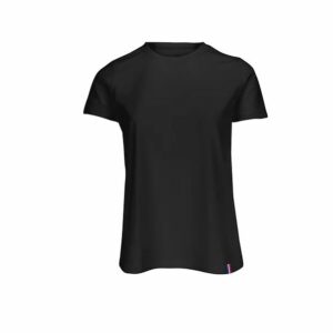 T-shirt femme col rond bord cote